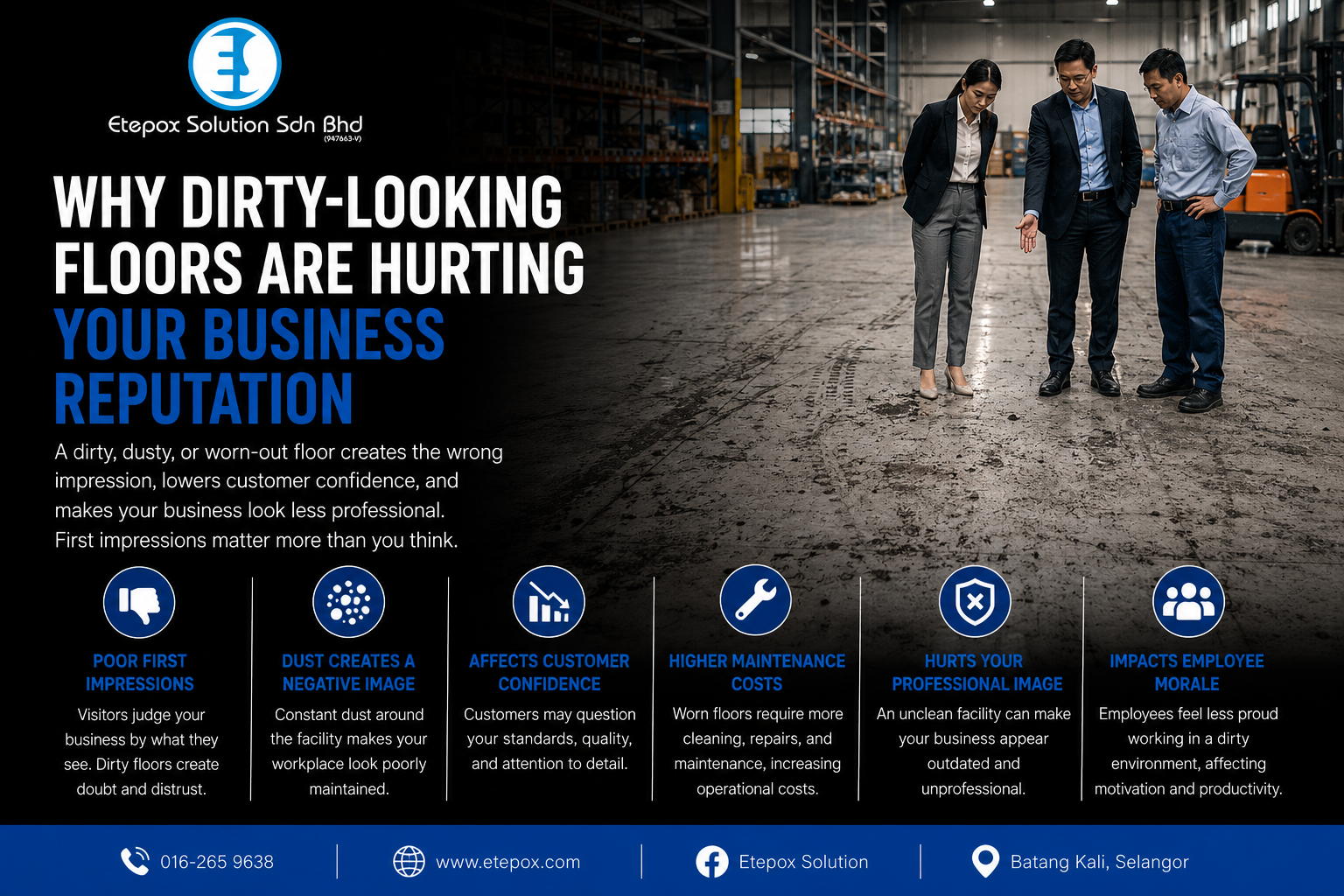 Why Dirty-Looking Floors Are Hurting Your Business Reputation