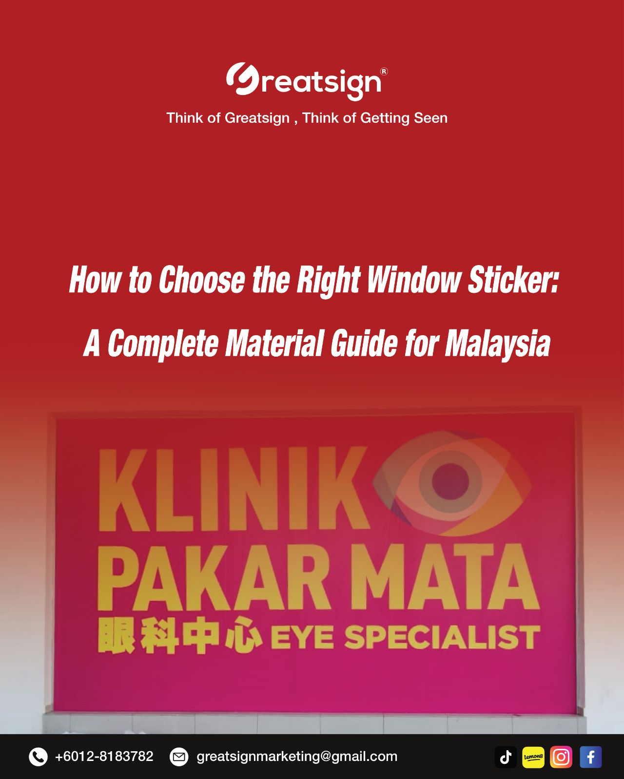 How to Choose the Right Window Sticker: A Complete Material Guide for Malaysia