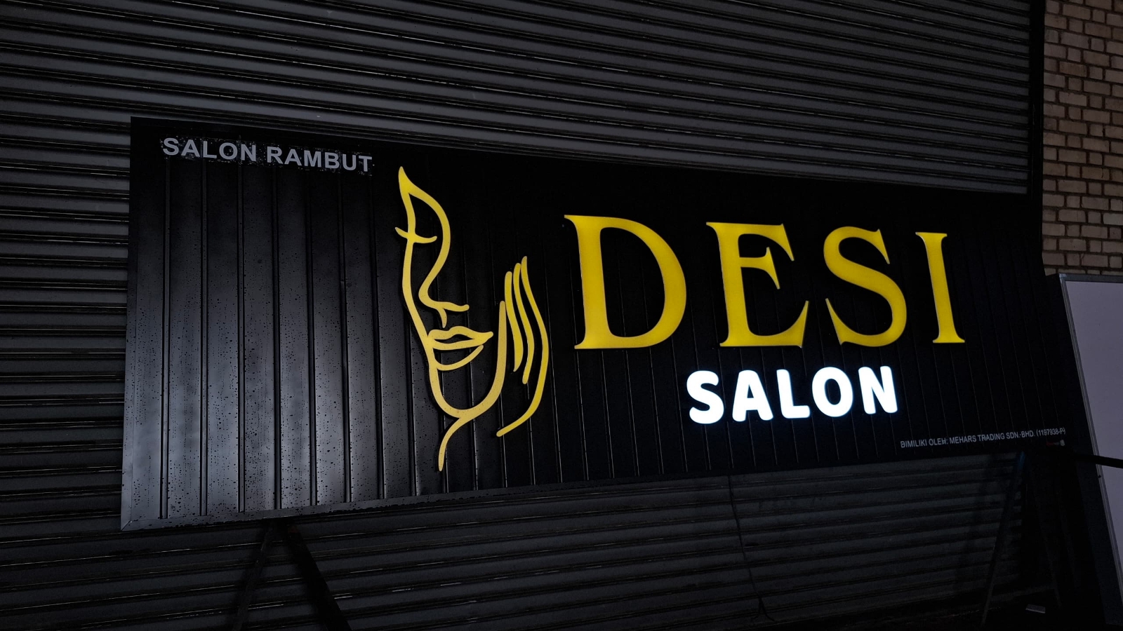 LUXURY 3D LED FRONTLIT WITH ALUMINIUM STRIP STUDIO SALON SIGNBOARD MAKER IN PUCHONG & JALAN KENARI