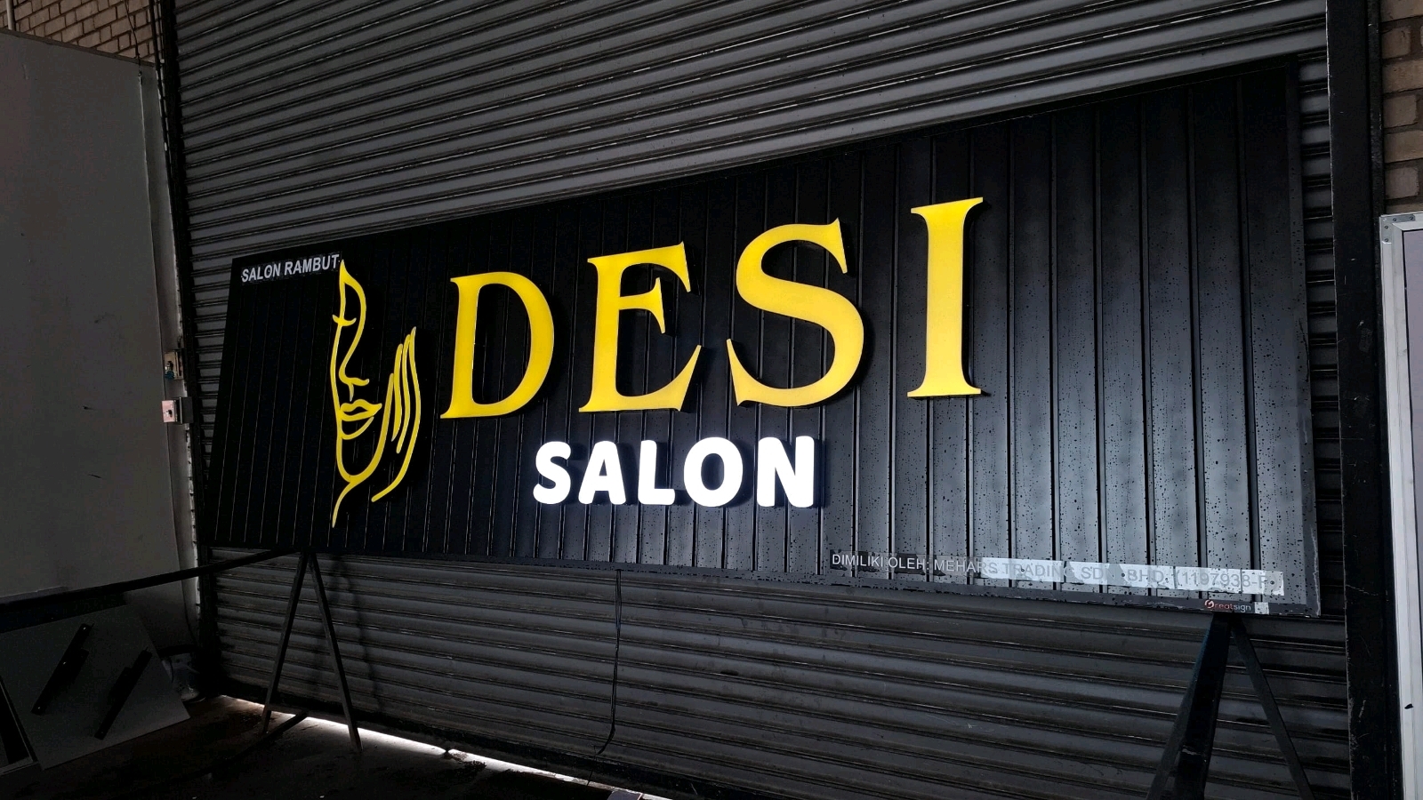 LUXURY 3D LED FRONTLIT WITH ALUMINIUM STRIP STUDIO SALON SIGNBOARD MAKER IN PUCHONG & JALAN KENARI