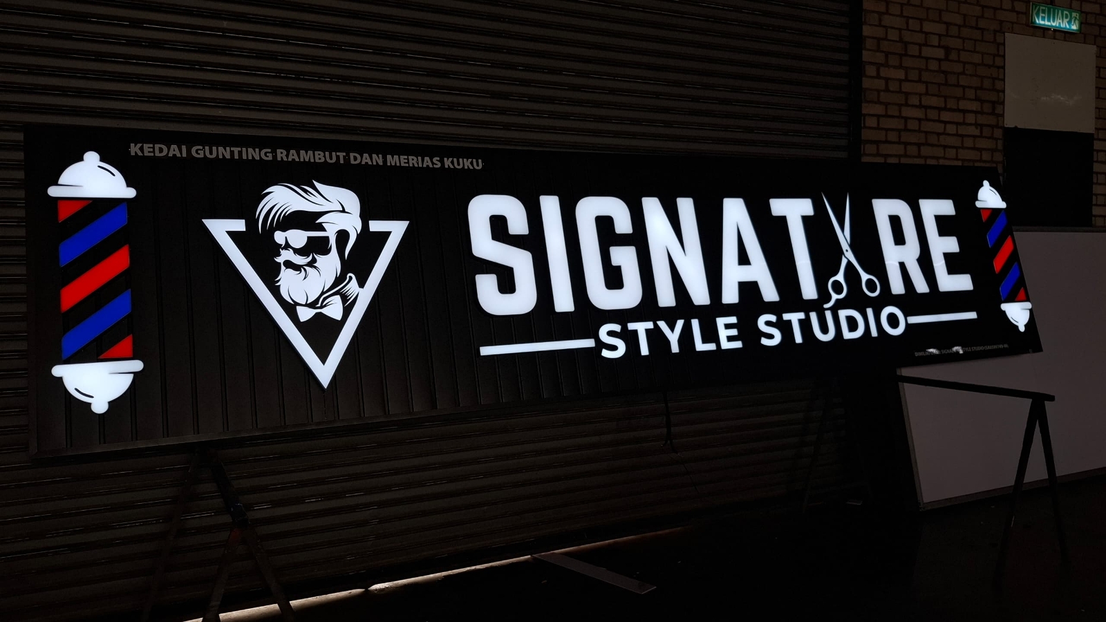 LUXURY 3D LED FRONTLIT WITH ALUMINIUM STRIP STUDIO SALON SIGNBOARD MAKER IN PUCHONG & JALAN KENARI