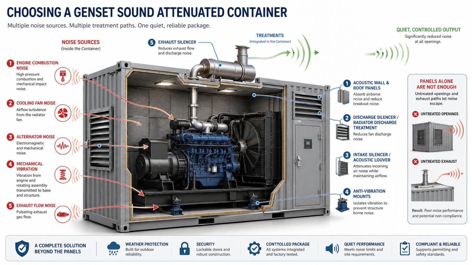 Choosing a Genset Sound Attenuated Container