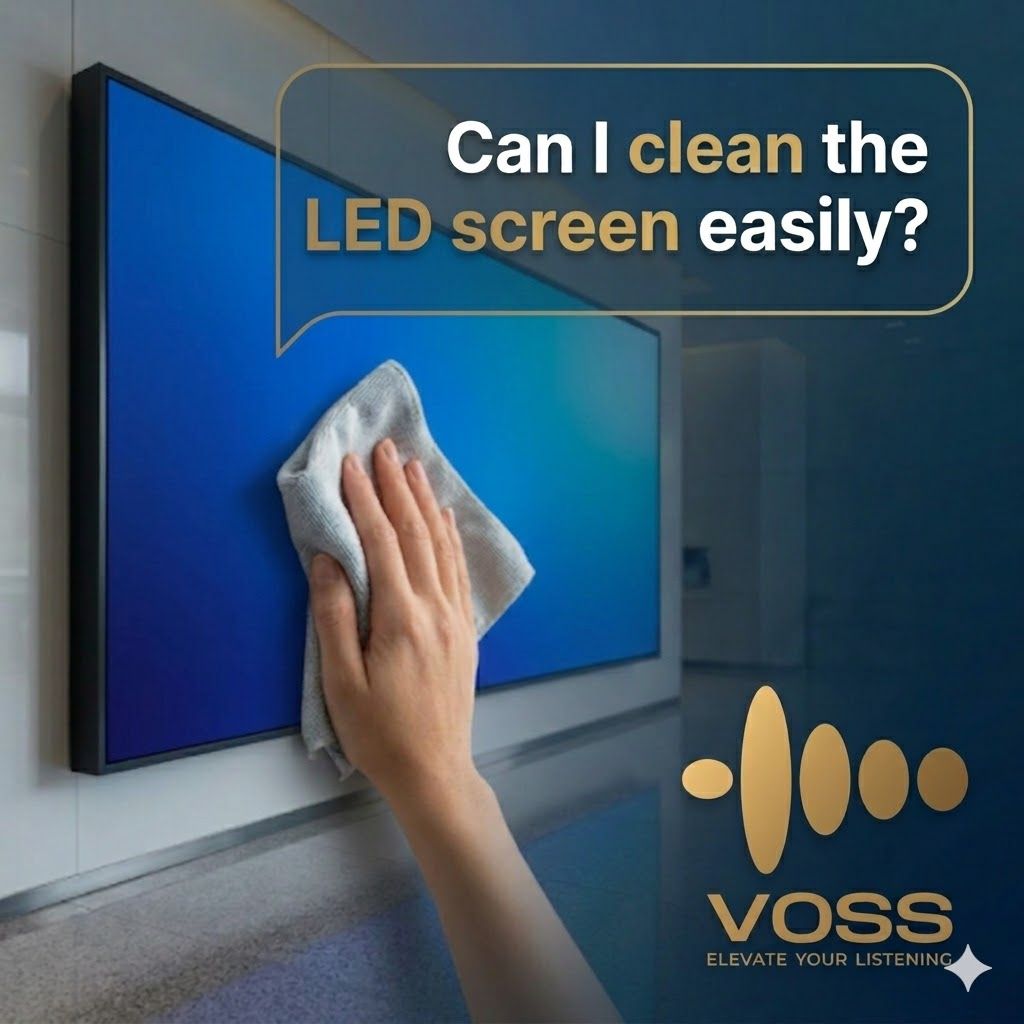 Can I clean the LED screen easily?