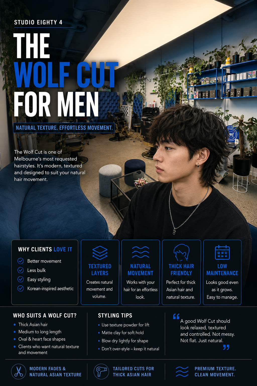The Wolf Cut For Men: Why Melbourne Clients Love This Hairstyle