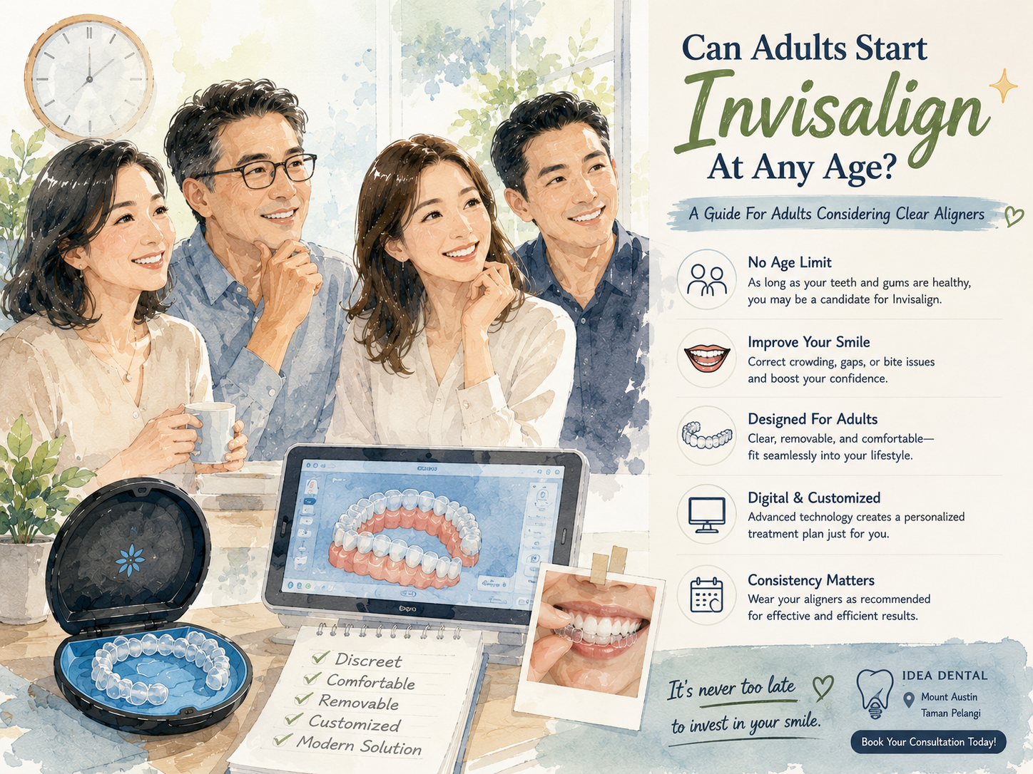 Can Adults Start Invisalign At Any Age? A Guide For Adults Considering Clear Aligners