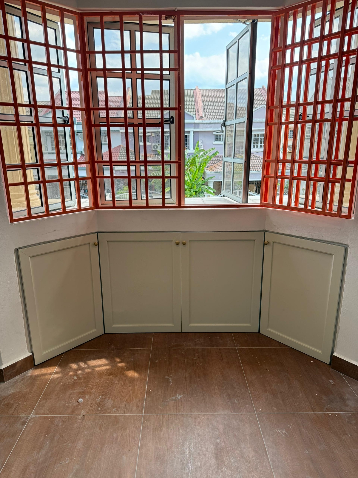 Aluminium Wood Grain Storage Cabinet @ Sungai Buloh, Selangor 