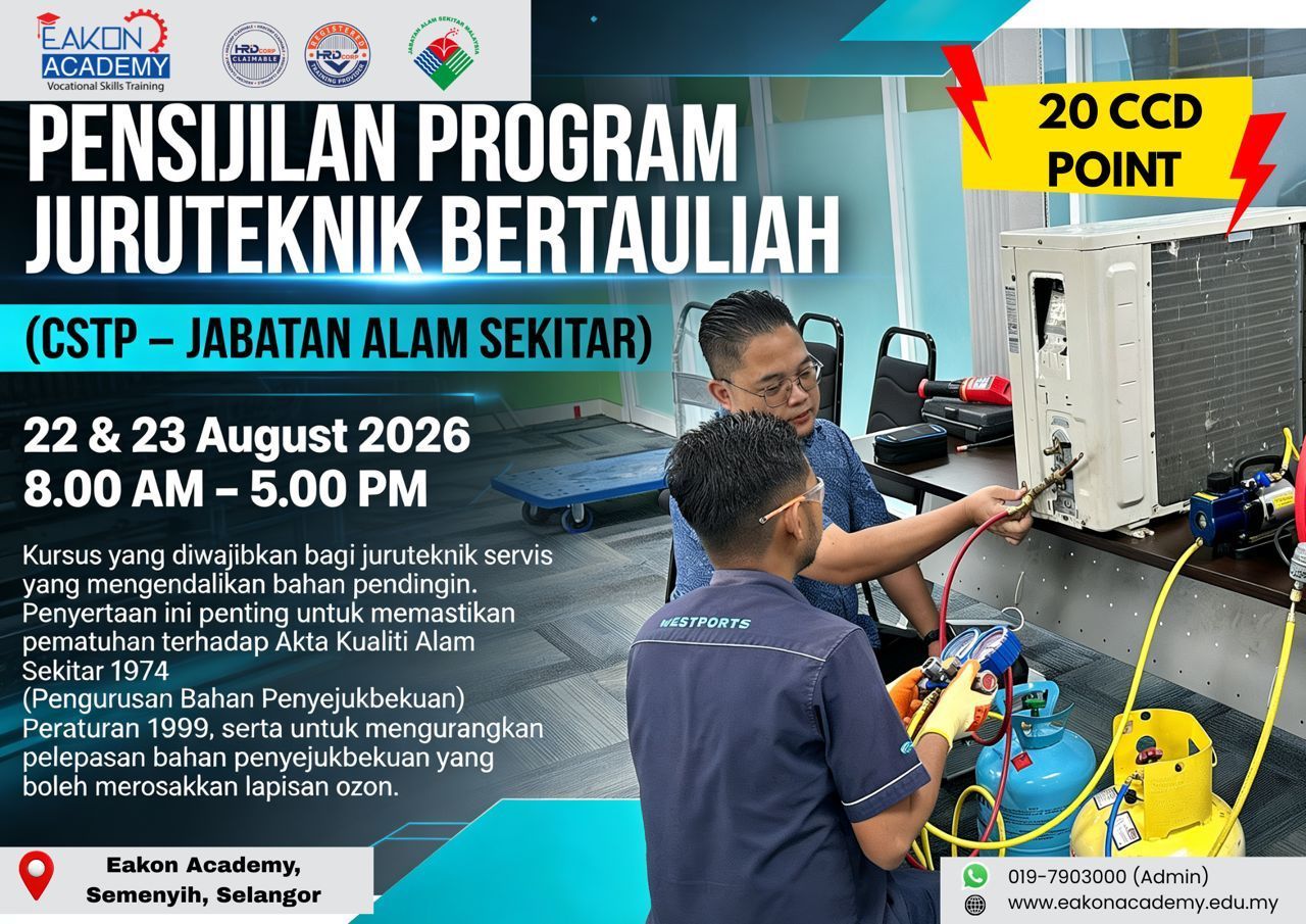 Pensijilan Program Juruteknik Bertauliah (CSTP – Jabatan Alam Sekitar)