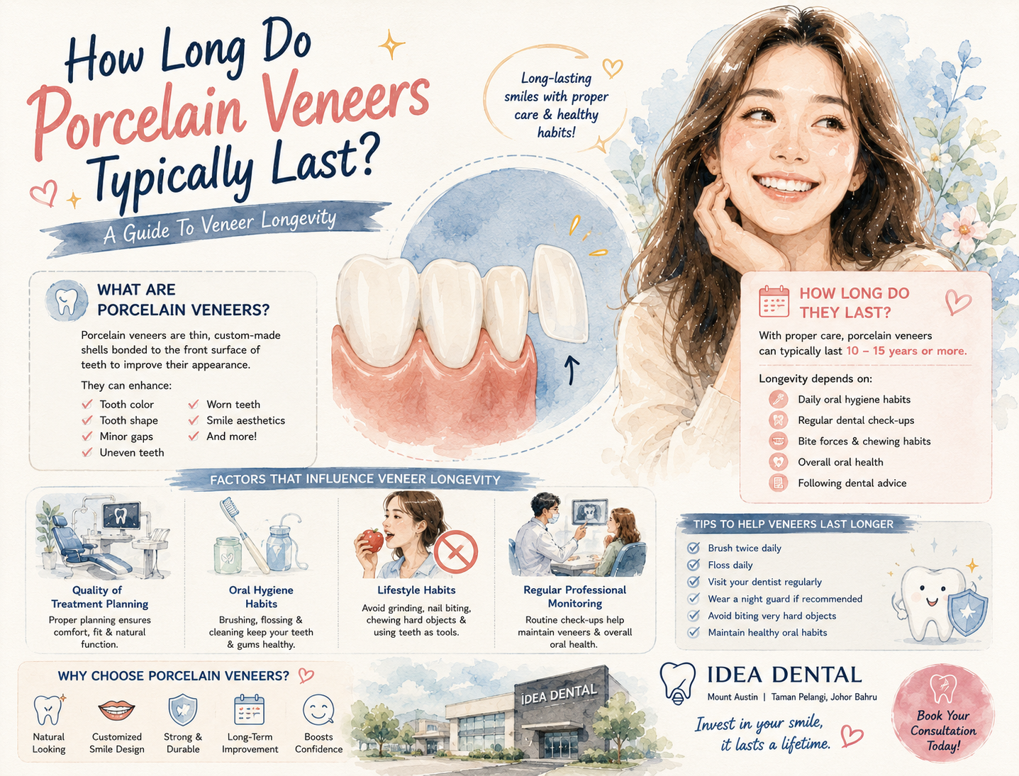 How Long Do Porcelain Veneers Typically Last? A Complete Guide To Veneer Longevity