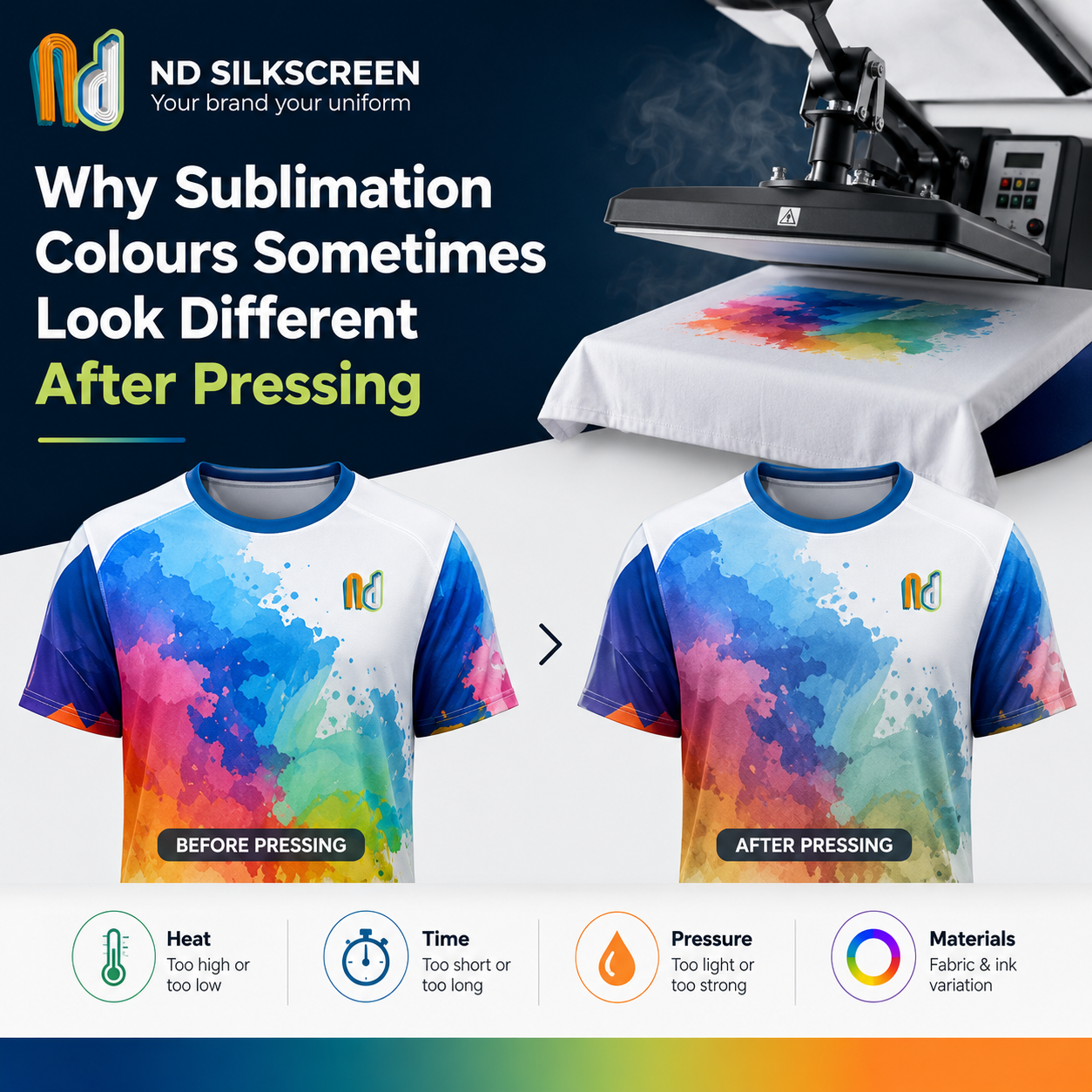 Why Sublimation Colours Sometimes Look Different After Pressing