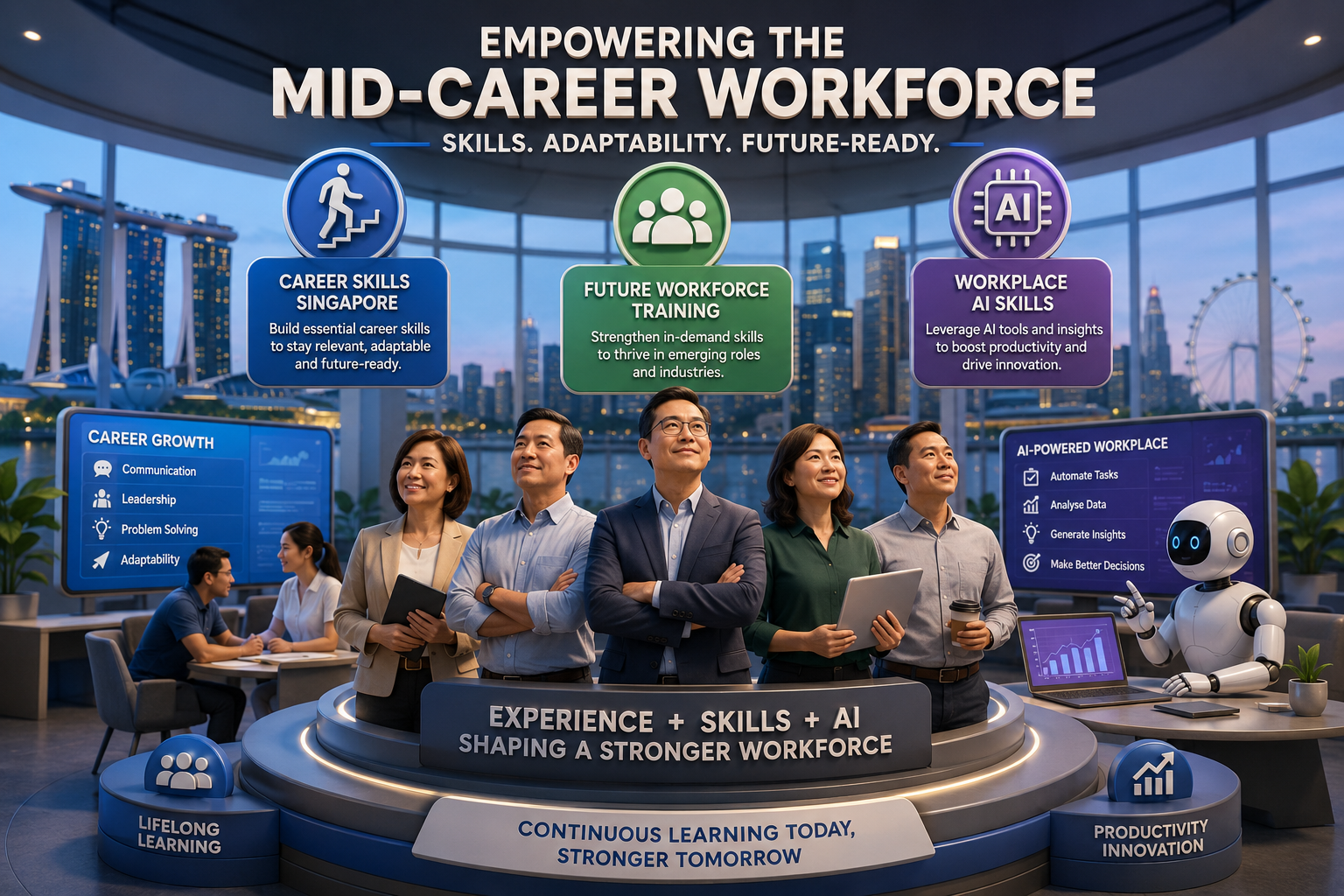 Mid-Career Workforce in 2026: Why Career Skills, AI Skills and Future Workforce Training Matter More Than Ever