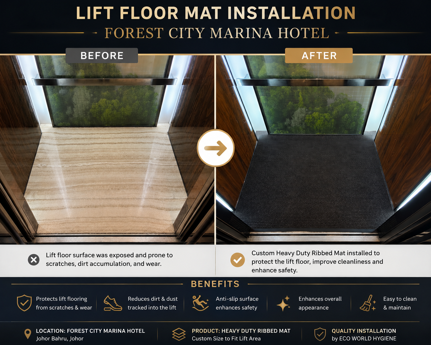 Forest City Marina Hotel Lift Mat (Year 2026)
