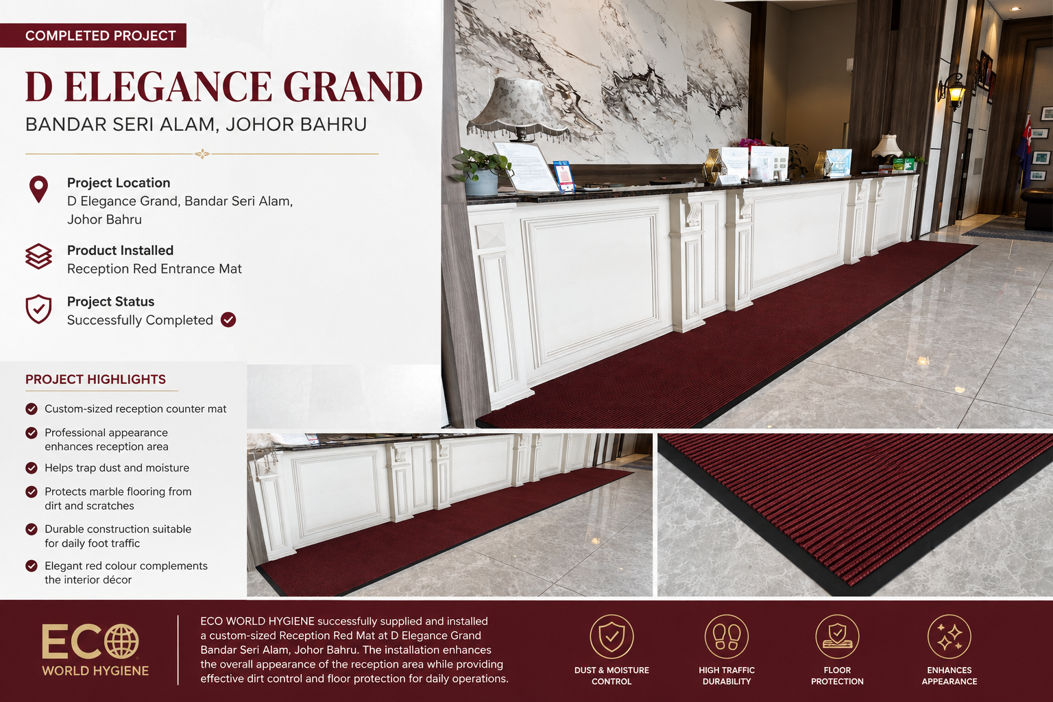 D Elegance Grand Bandar Seri Alam, Johor Bahru Reception Red Mat (Year 2026)