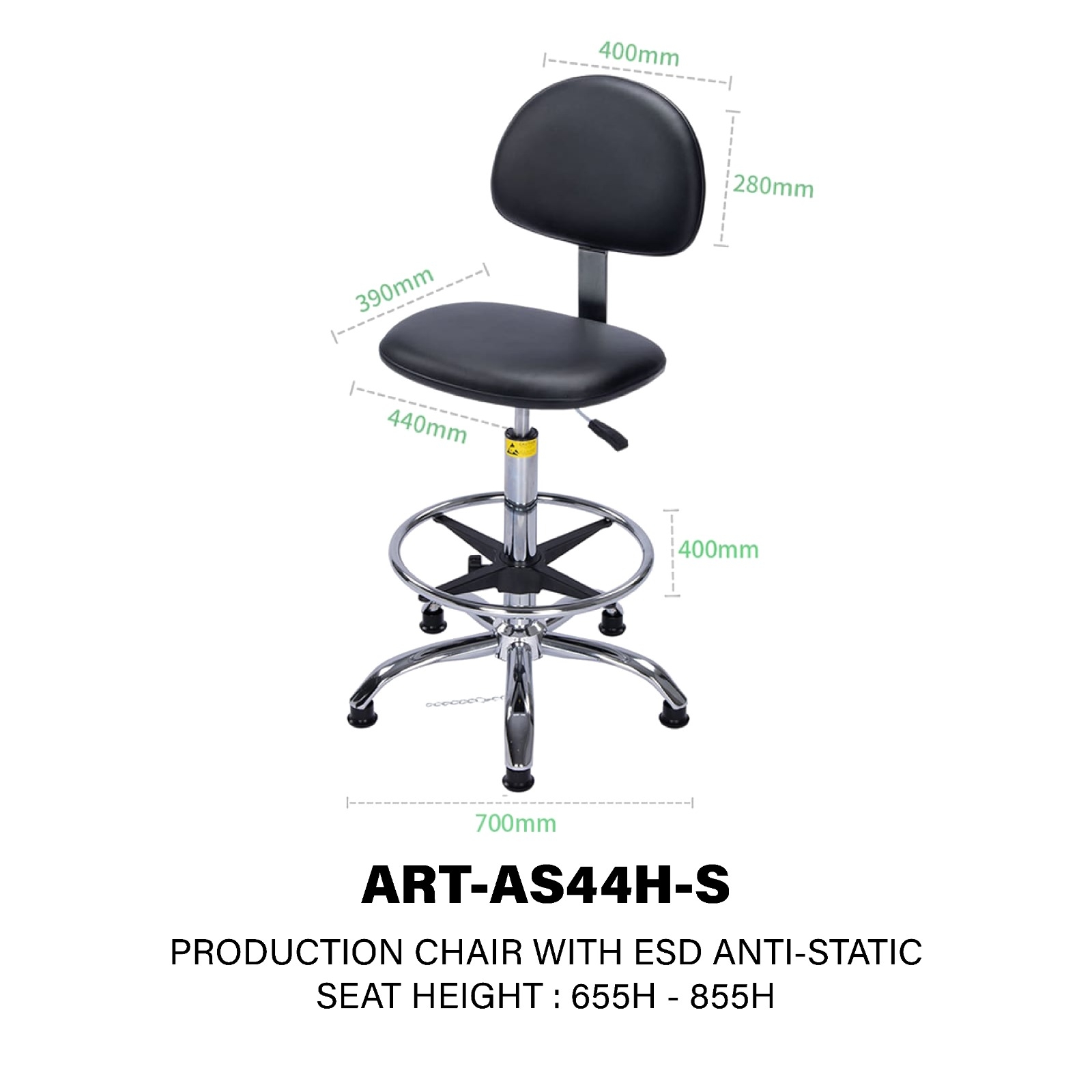 ART-AS44H-S ESD production chair 