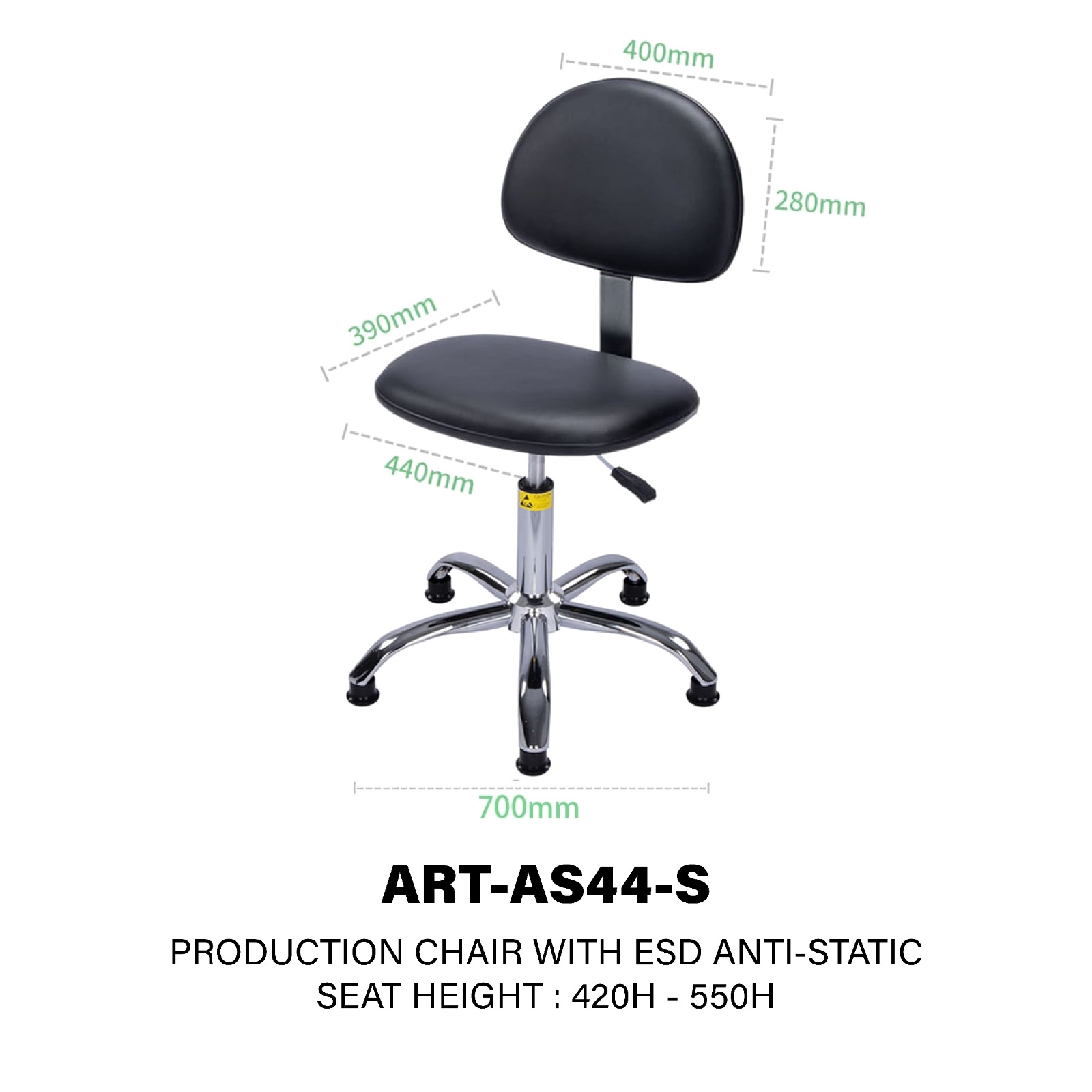 ART-AS44-S ESD production chair 