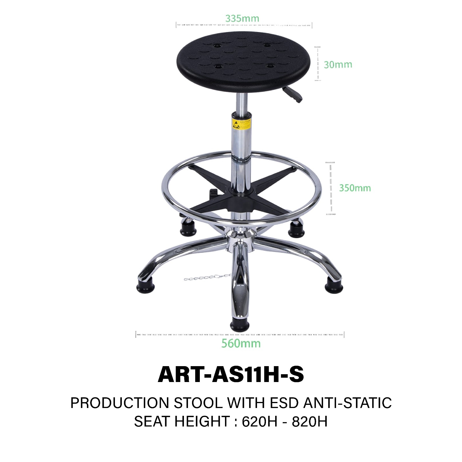 ART-AS11H-S ESD production stool 