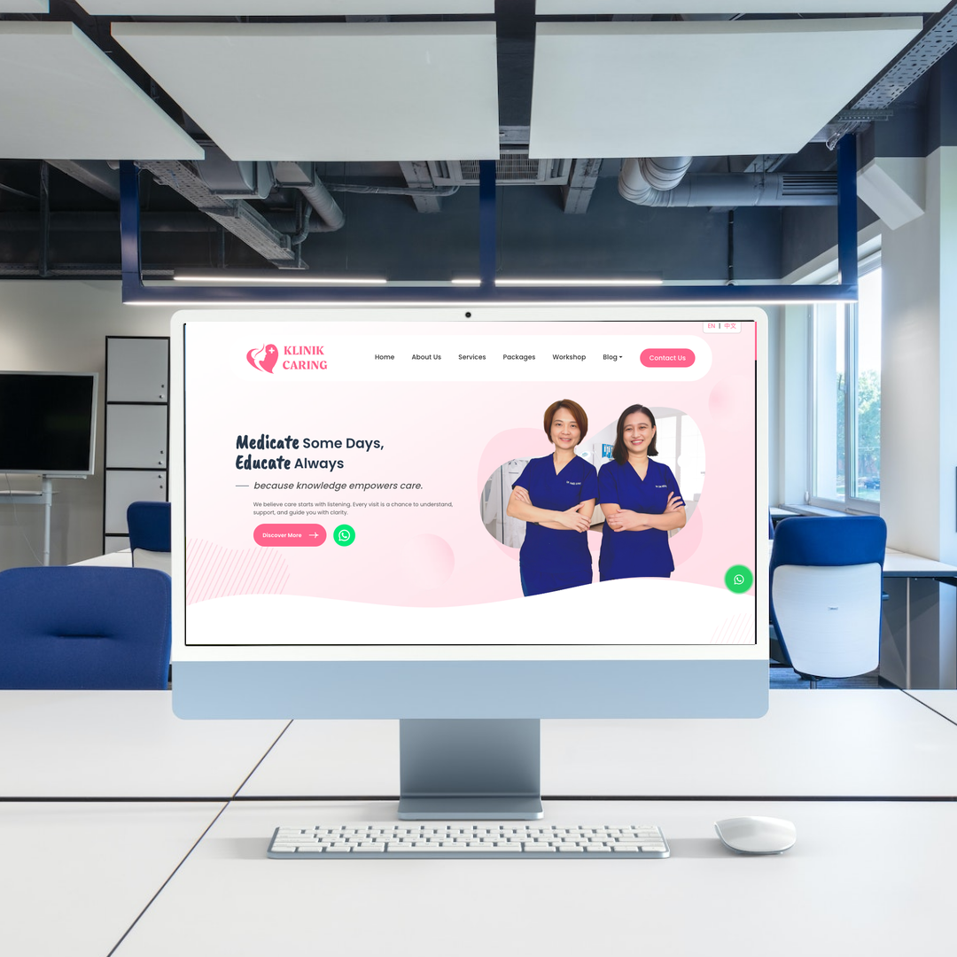 Johor · Klinik Caring 网站设计与SEO案例