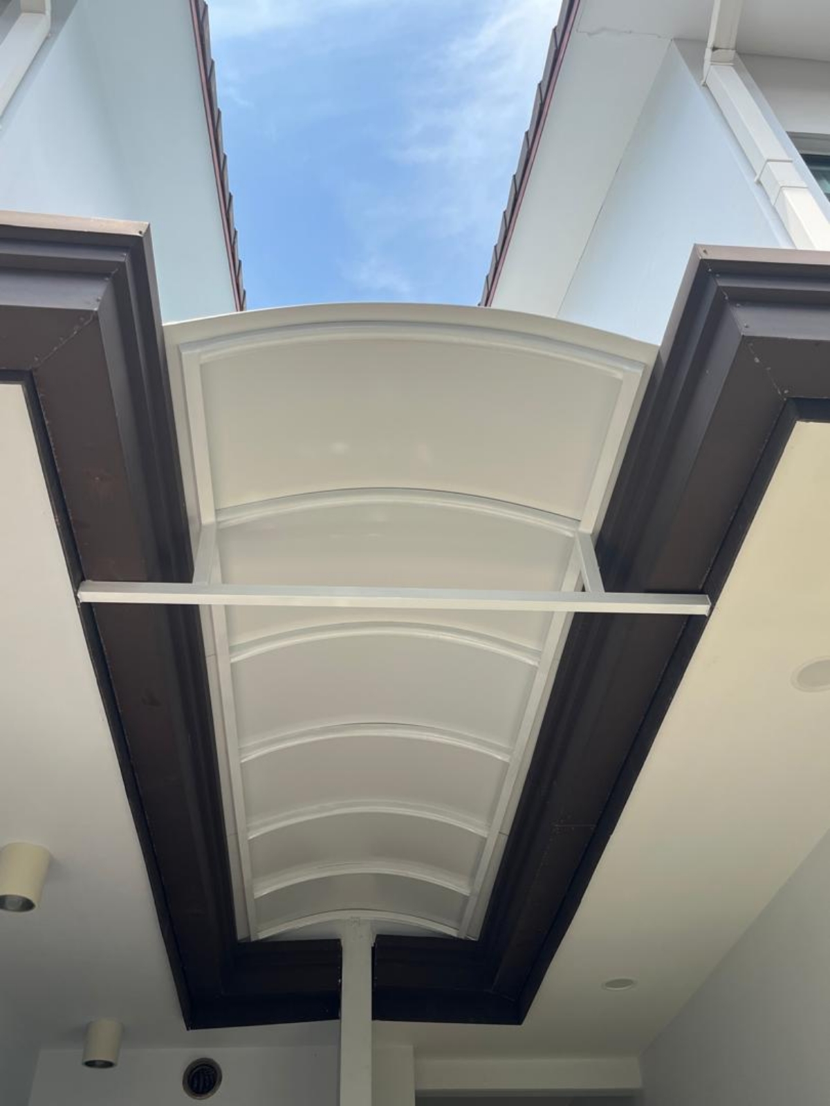Mild Steel Aluminium Composite Panel (ACP 4mm)Skylight Awning -Frame Ms 1 1/2x 1 1/2(1.2)Hollow 