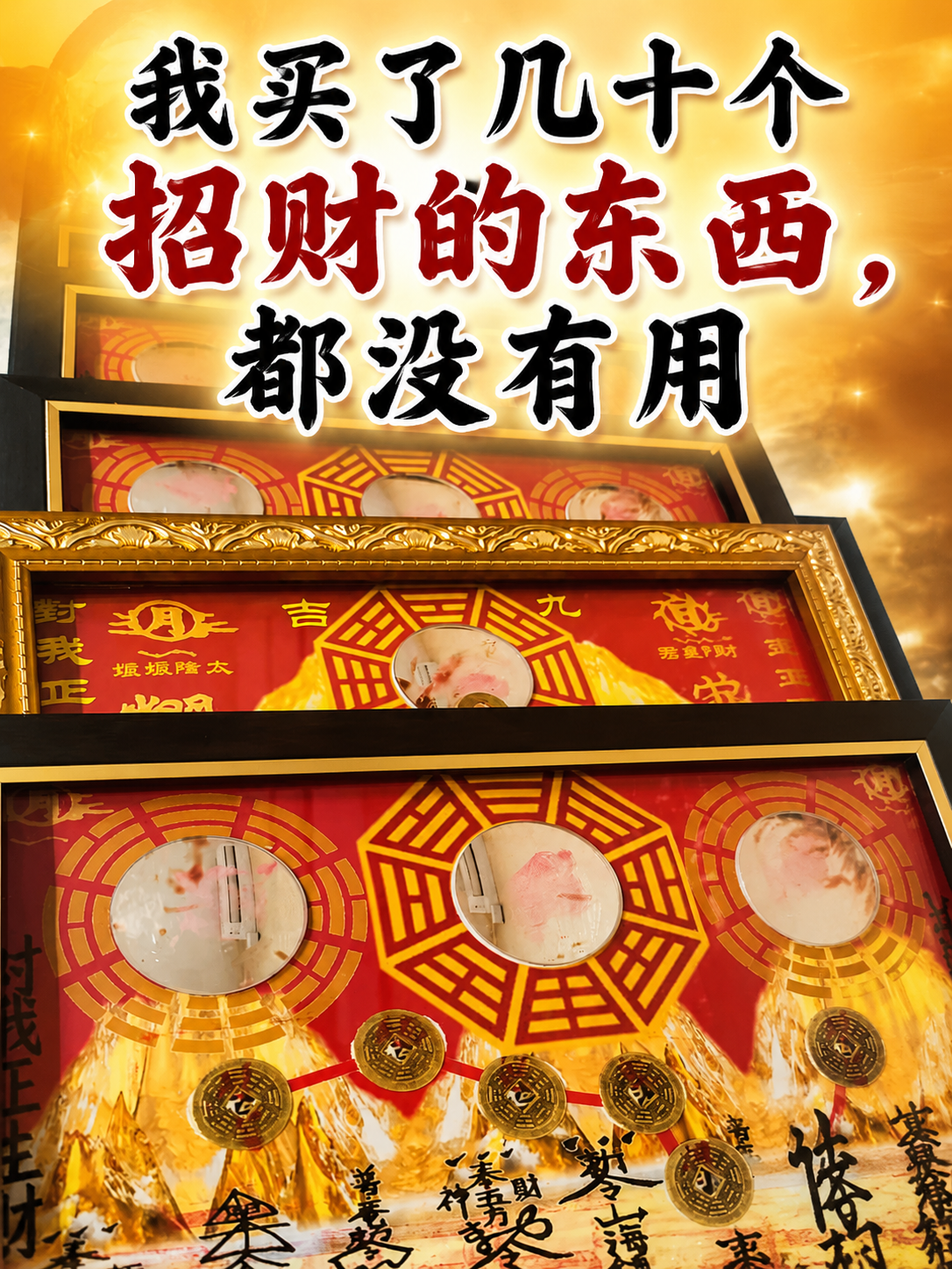 为什么，买了很多招财的东西，都没有用