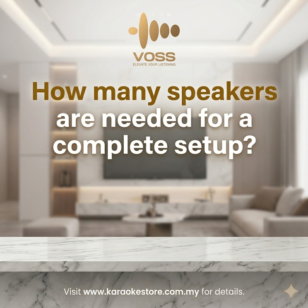 How many speakers are needed for a complete setup?