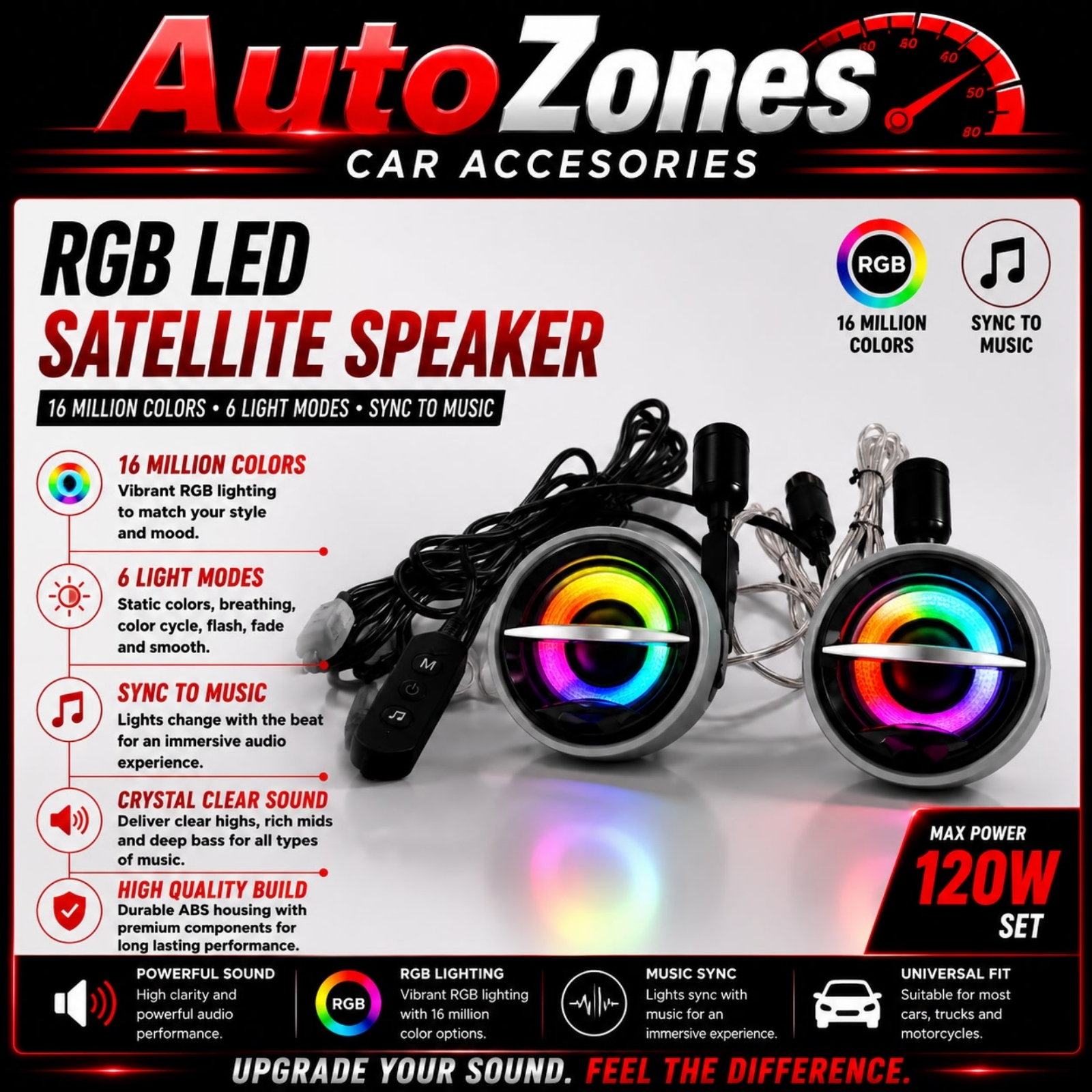 RGB  Carrozz Pioneer TS-STX610AS Adventure Series Tune Up  High Resolution Speaker