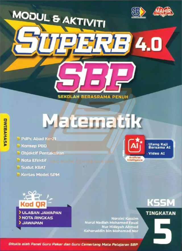 Superb SBP 4.0 Tingkatan 5 Matematik