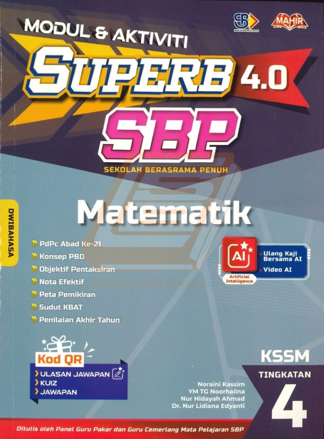 Superb SBP 4.0 Tingkatan 4 Matematik