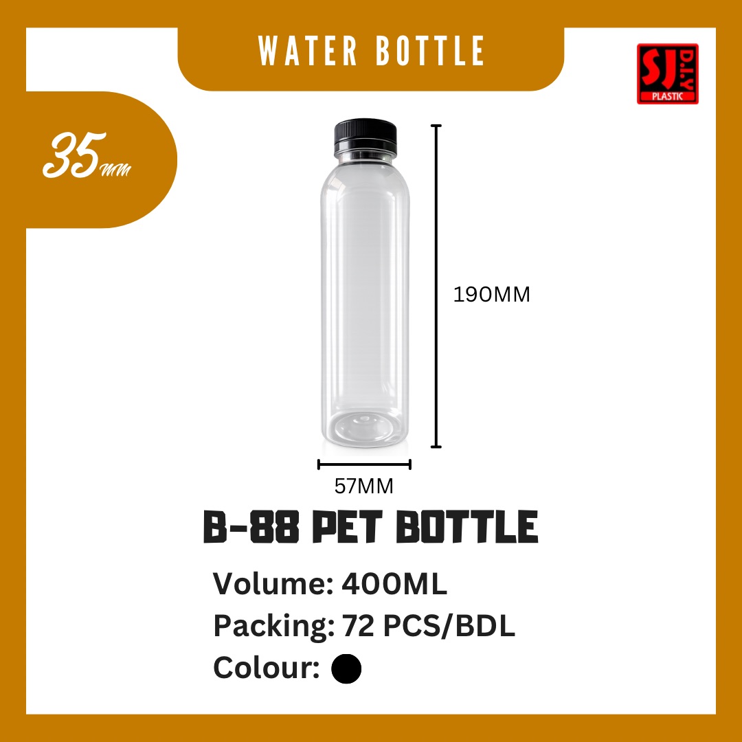B-88 PET Water Bottle (400ml)