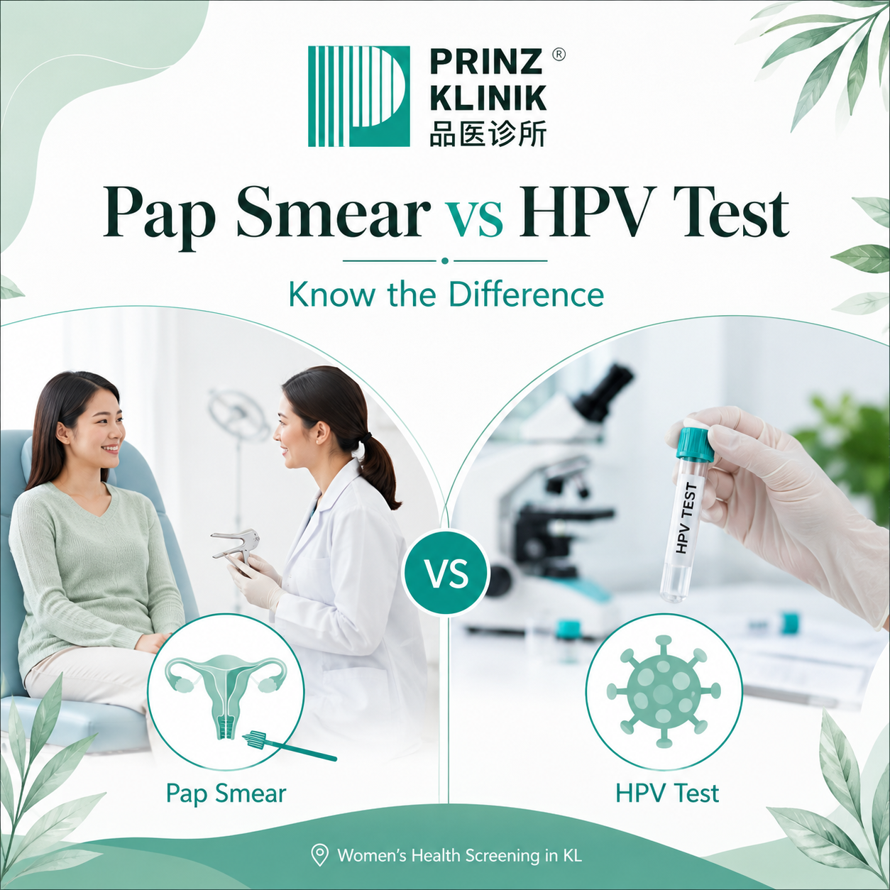 Pap Smear vs HPV Test in KL: What Is the Difference?