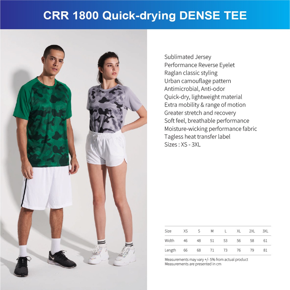 CRR 1800 Quick-drying DENSE TEE