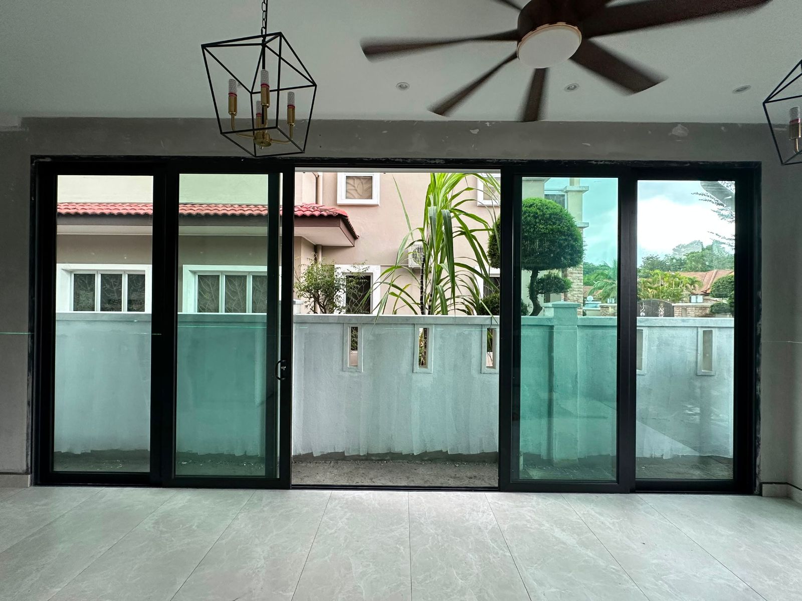 Security Mesh Sliding Door System 