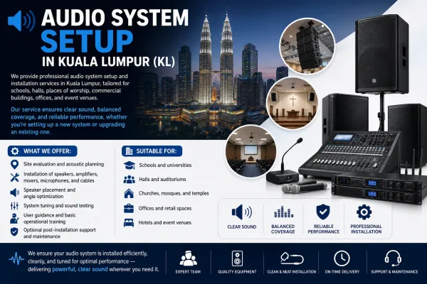 Pemasangan dan Persediaan Sistem Audio