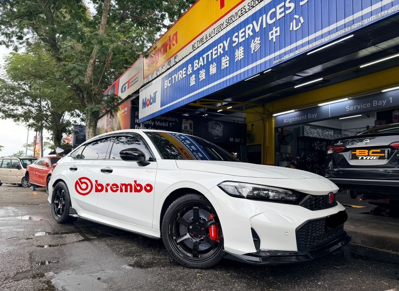 🔥 Honda Civic FE 升级Brembo F50 4 Pot + 355mm 大碟组合 🟥🛑_201209062026