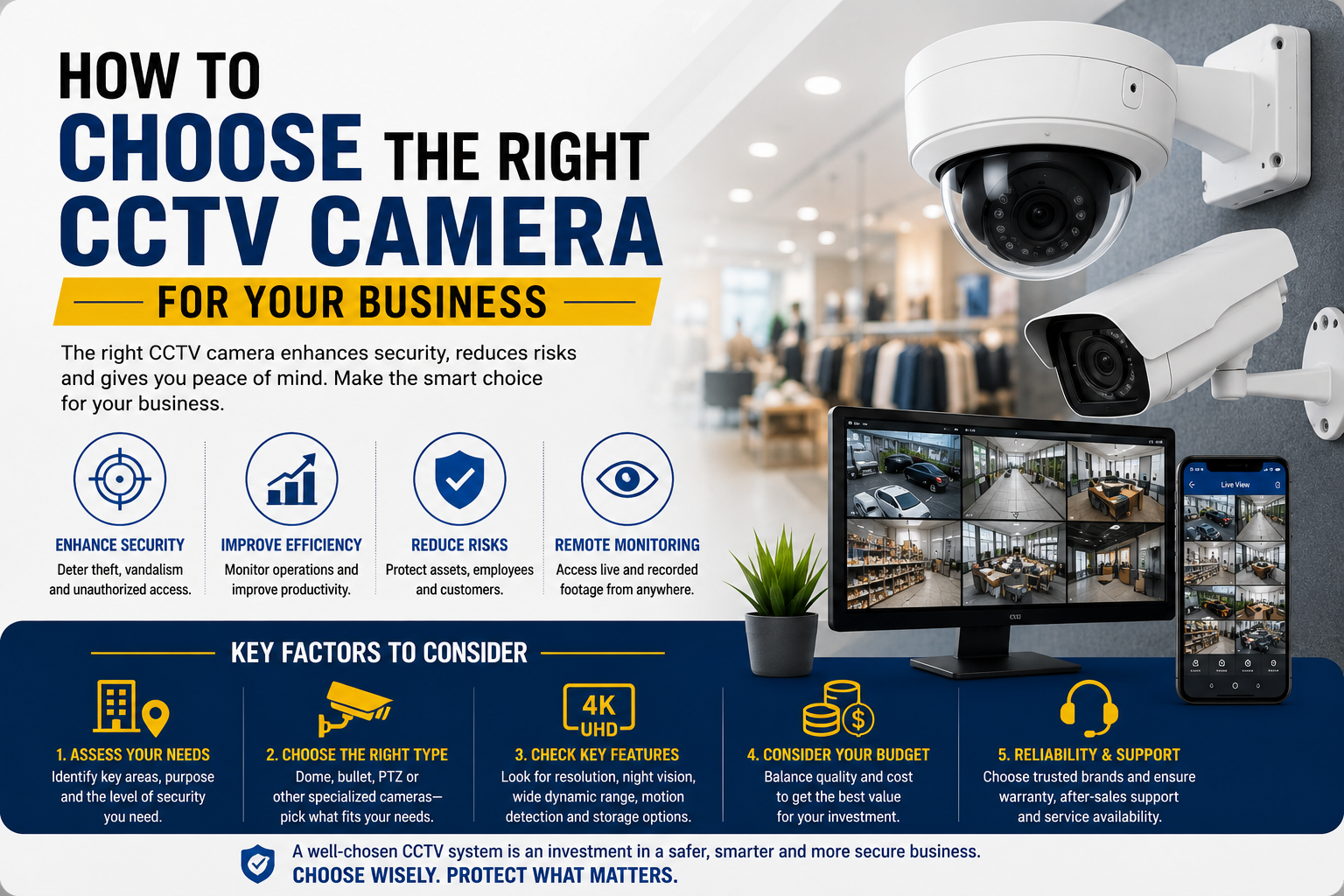 How to Choose the Right CCTV Camera for Your Business