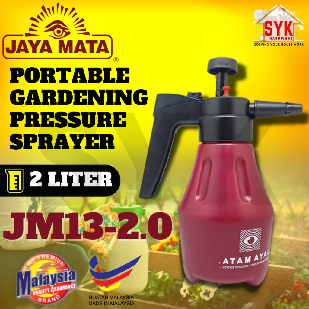SYK Jaya Mata JM13-2.0 2L Multipurpose Pressure Sprayer Water Pump Portable Sanitizer Sprayer Gardening Tools Pam Racun