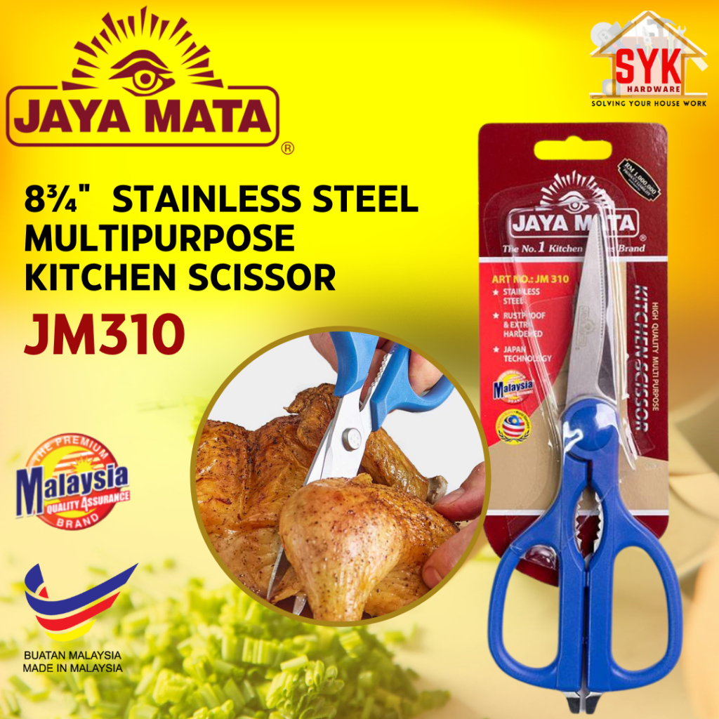 SYK Jaya Mata JM310 230mm Multipurpose Kitchen Scissor Stationery Tools Kitchenware tools Gunting Dapur