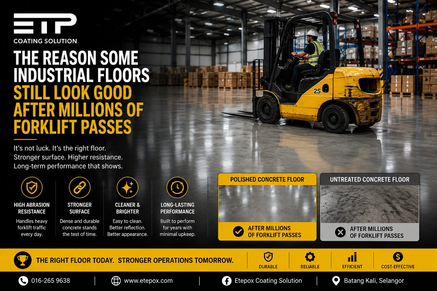 The Reason Some Industrial Floors Still Look Good After Millions of Forklift Passes
