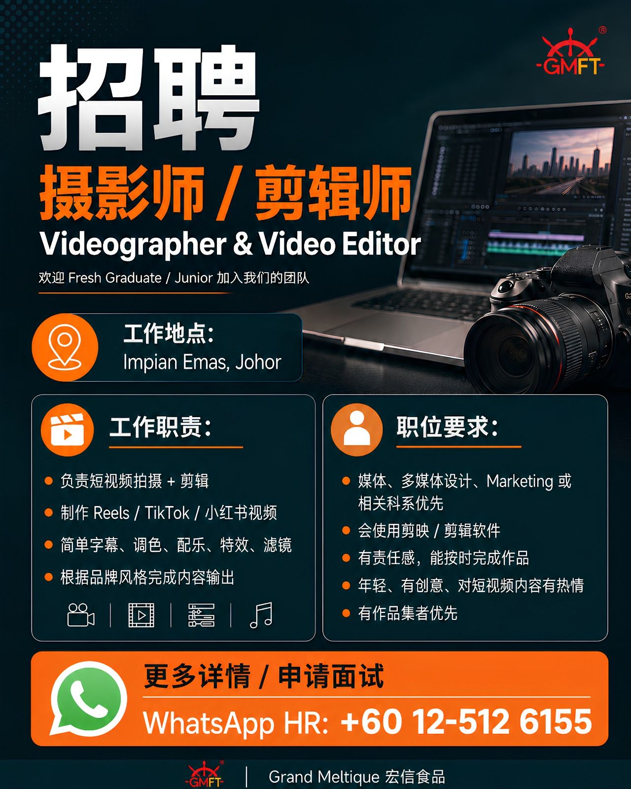 🎬 Grand Meltique is Hiring: Photographer + Video Editor 🎥