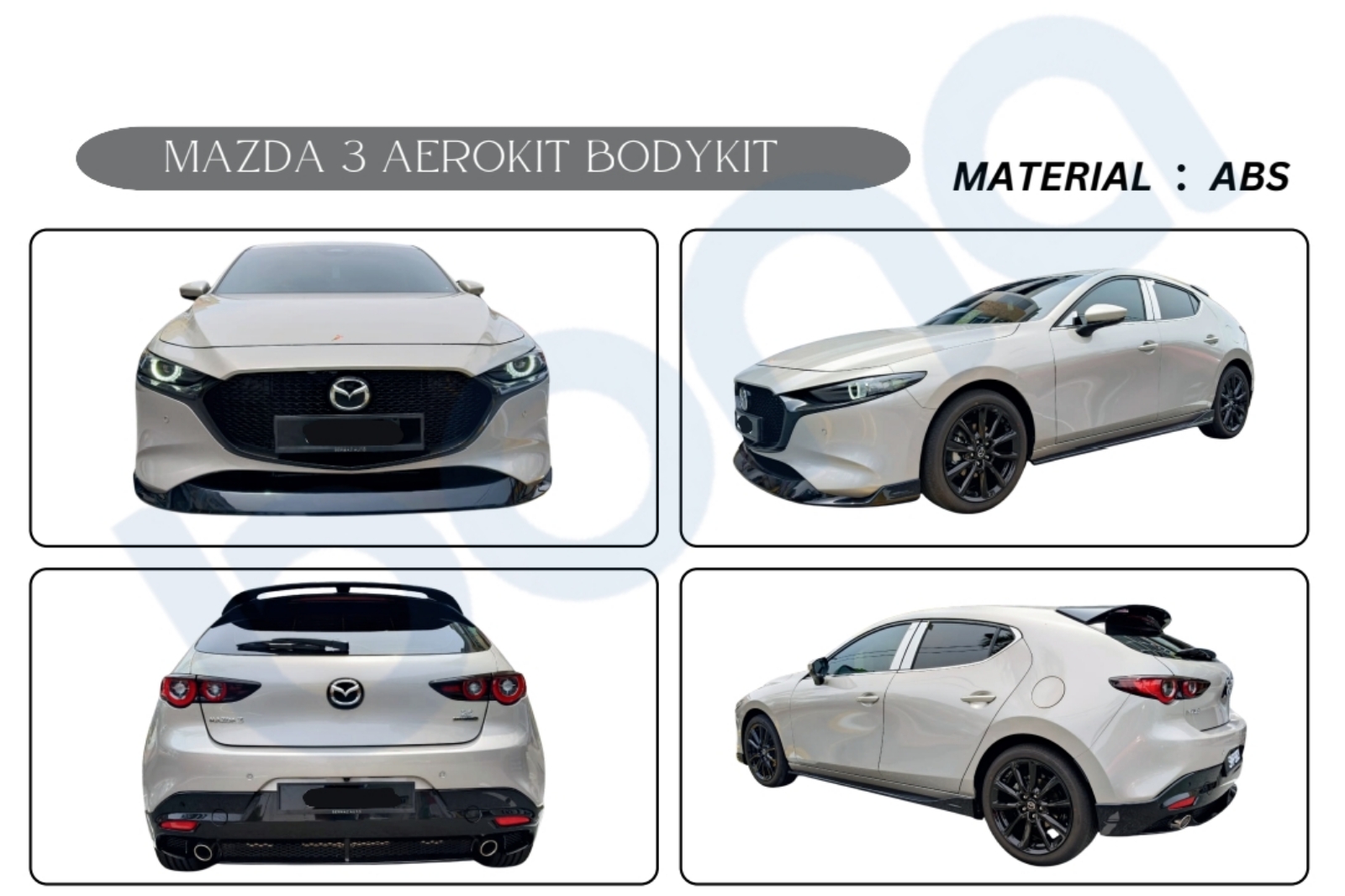 Mazda 3 hatchback aerokit bodykit