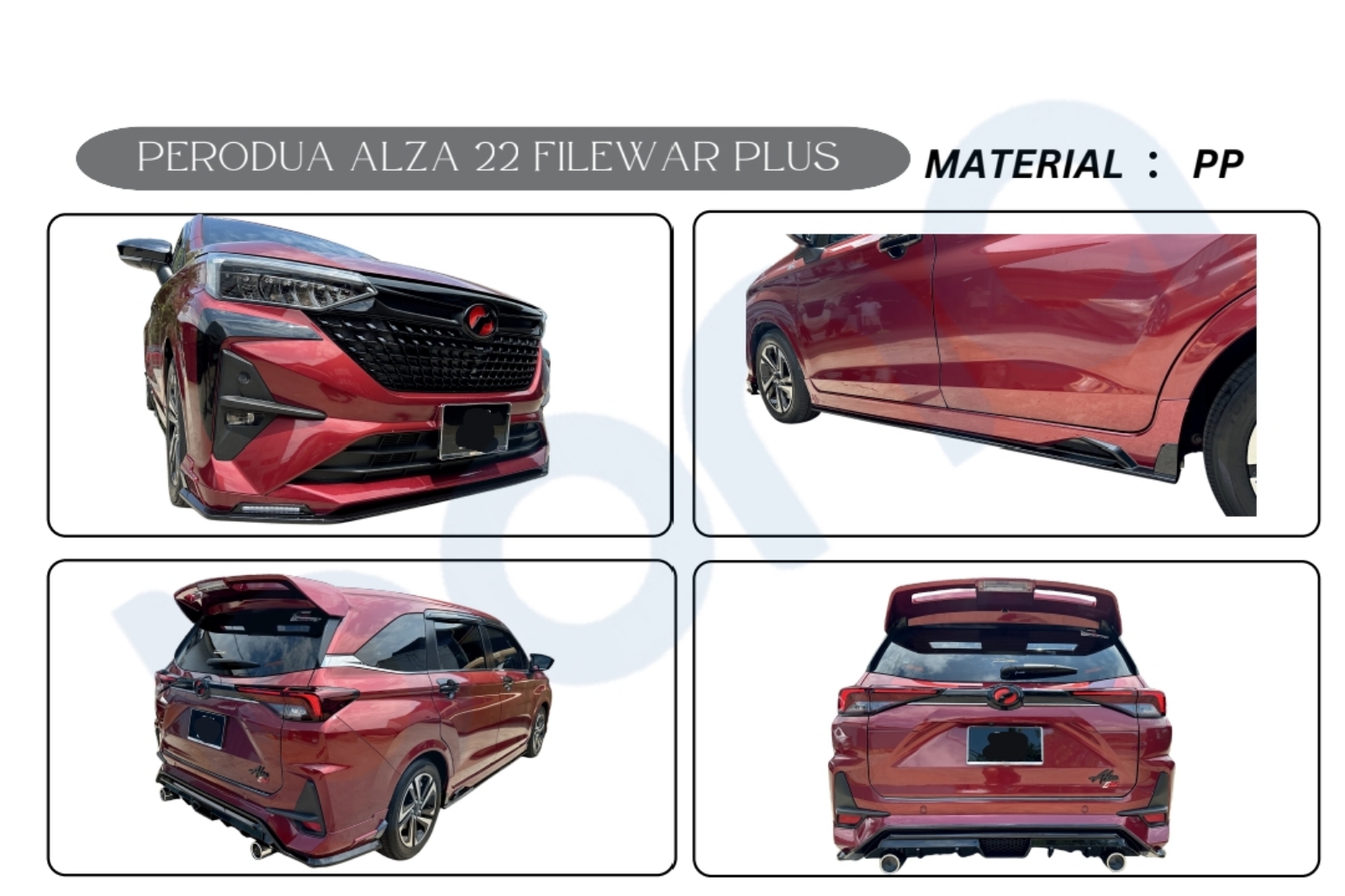 Perodua Alza Facelift filewar Bodykit