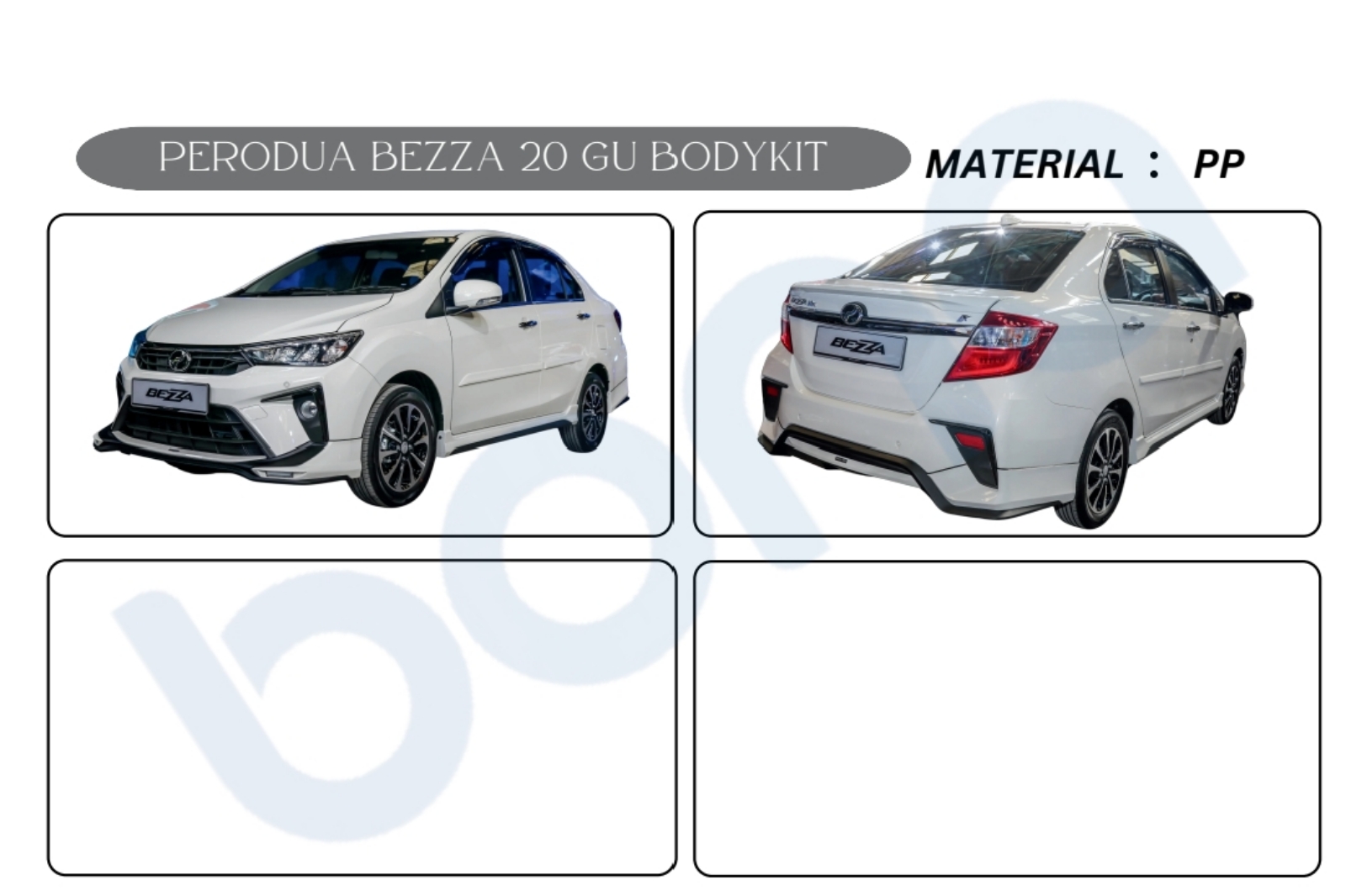 Perodua Bezza Gear Up bodykit