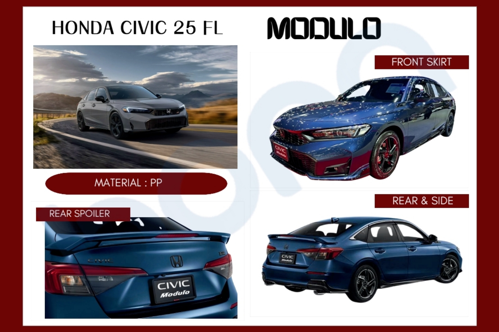 Honda civic fe Facelift modulo bodykit
