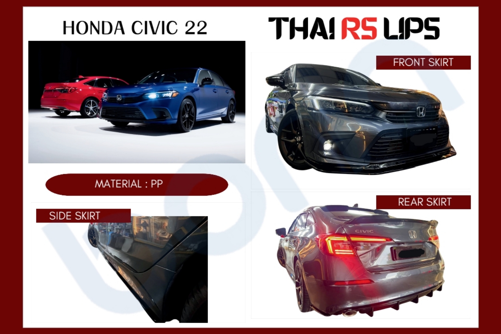 Honda civic fe thai rs lips