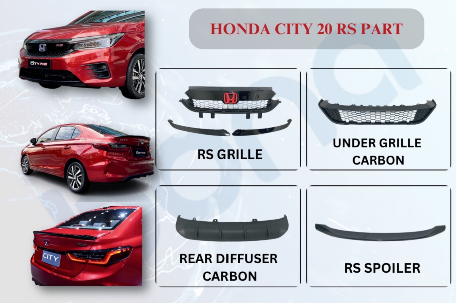 Honda city gn2 front grill