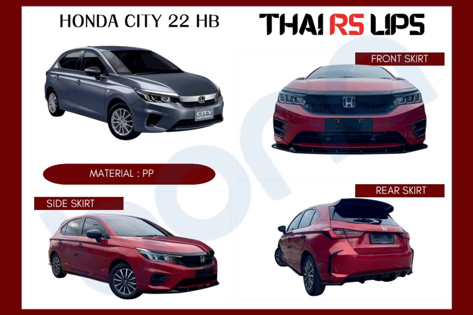 Honda city gn2 hatchback thai rs lips