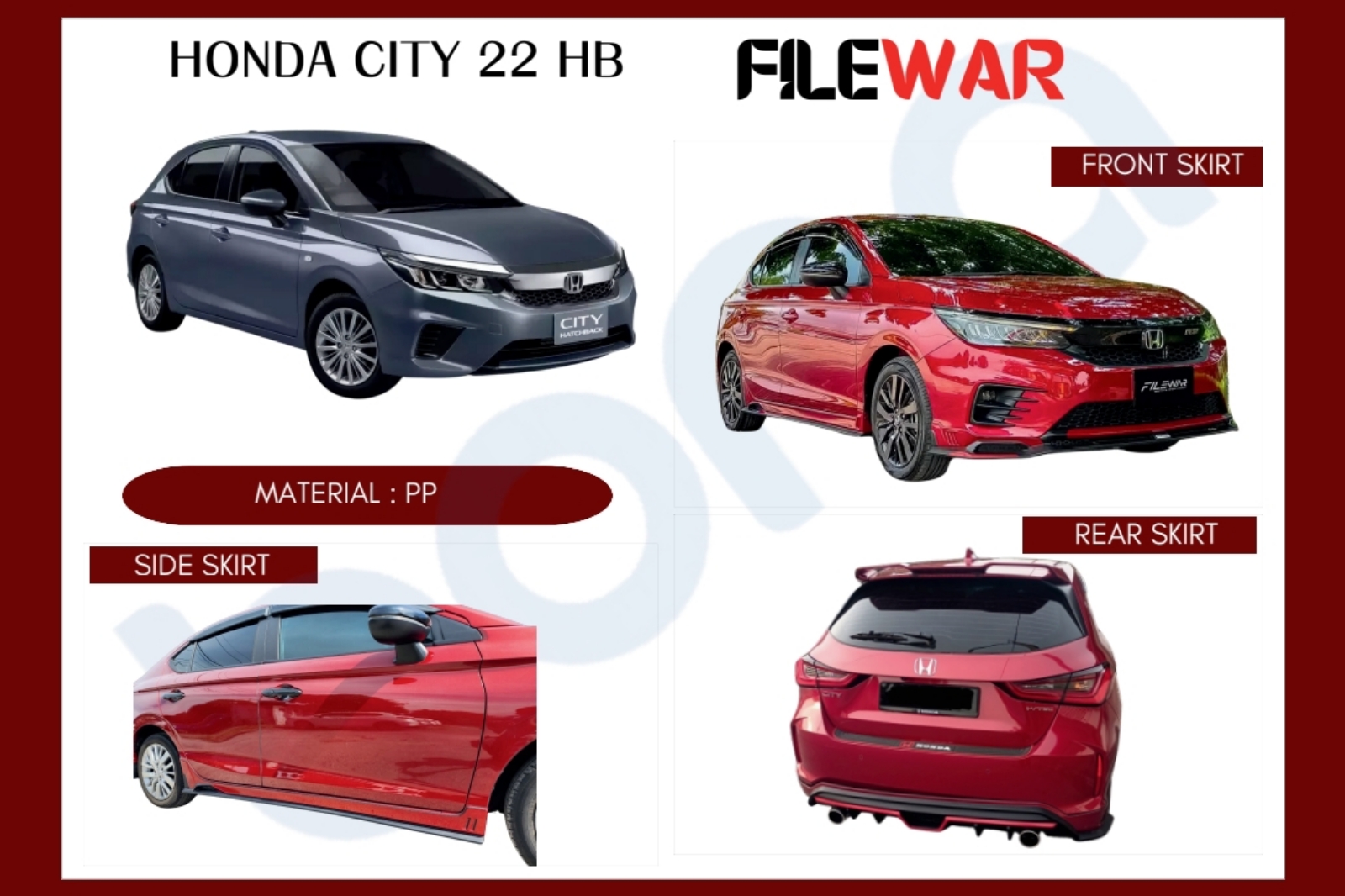 Honda city gn2 hatchback filewar Bodykit