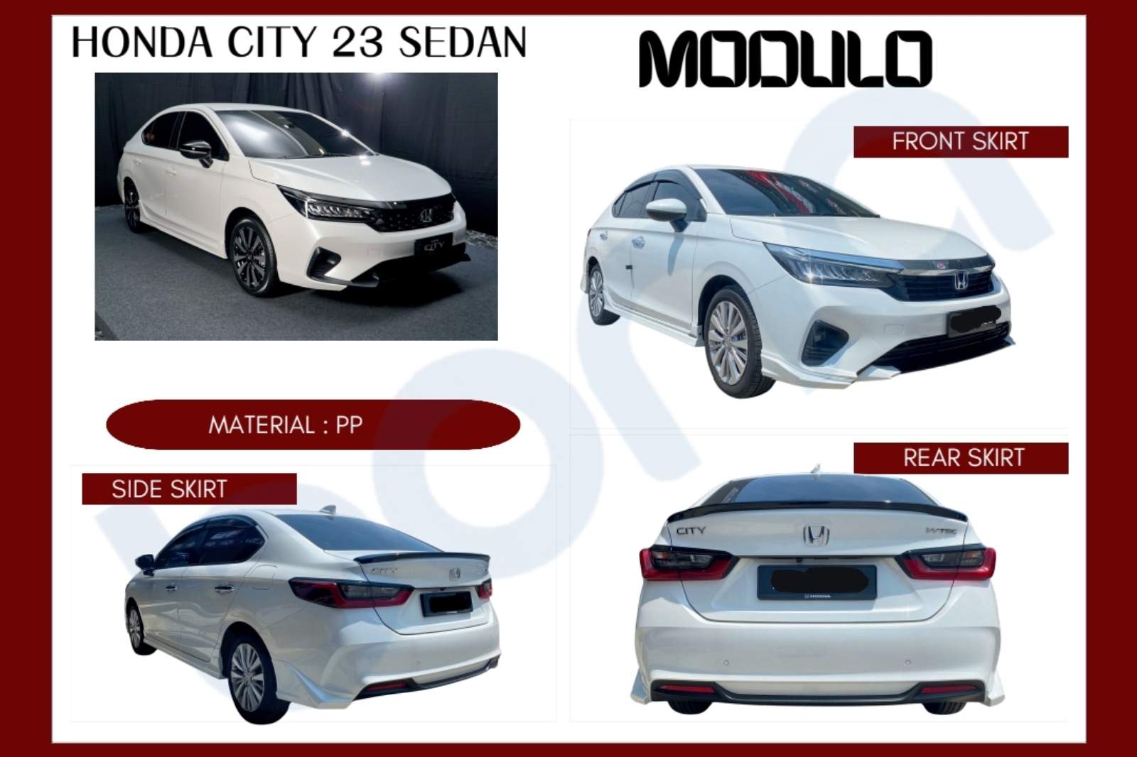 Honda city gn2 Facelift modulo bodykit