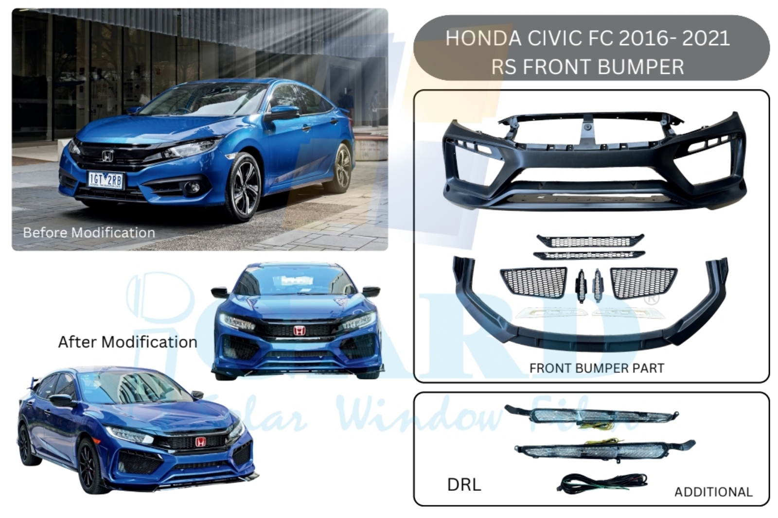 Honda civic fc robot bodykit