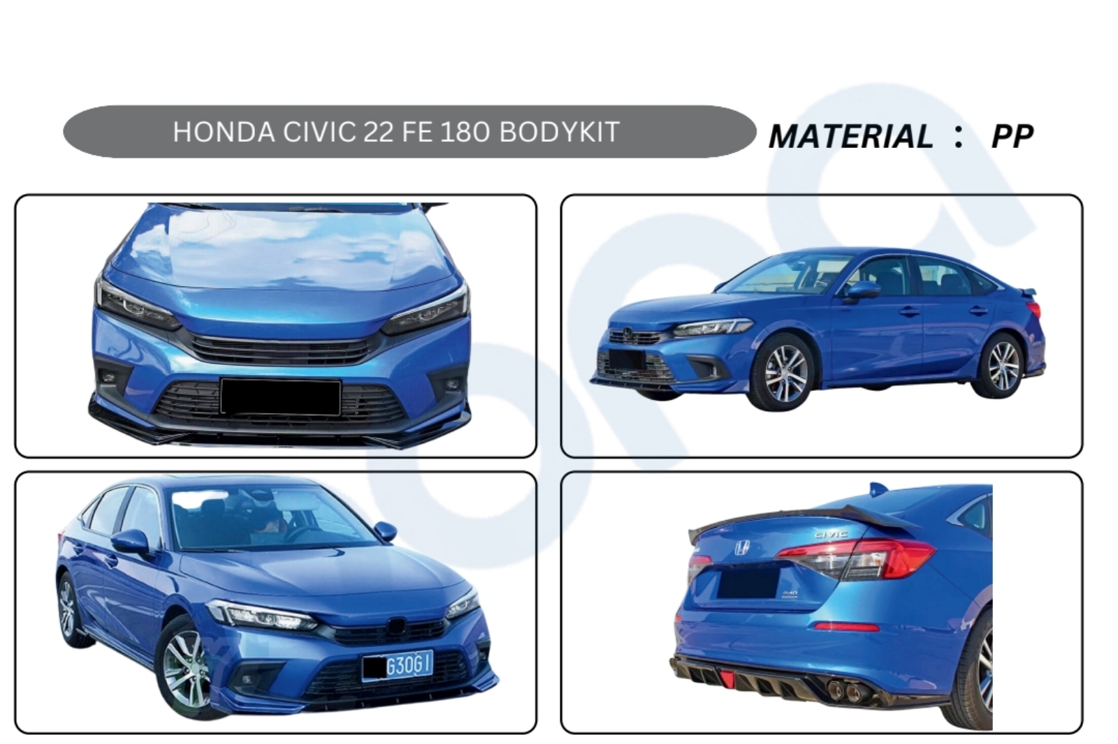 Honda civic fe 180 bodykit