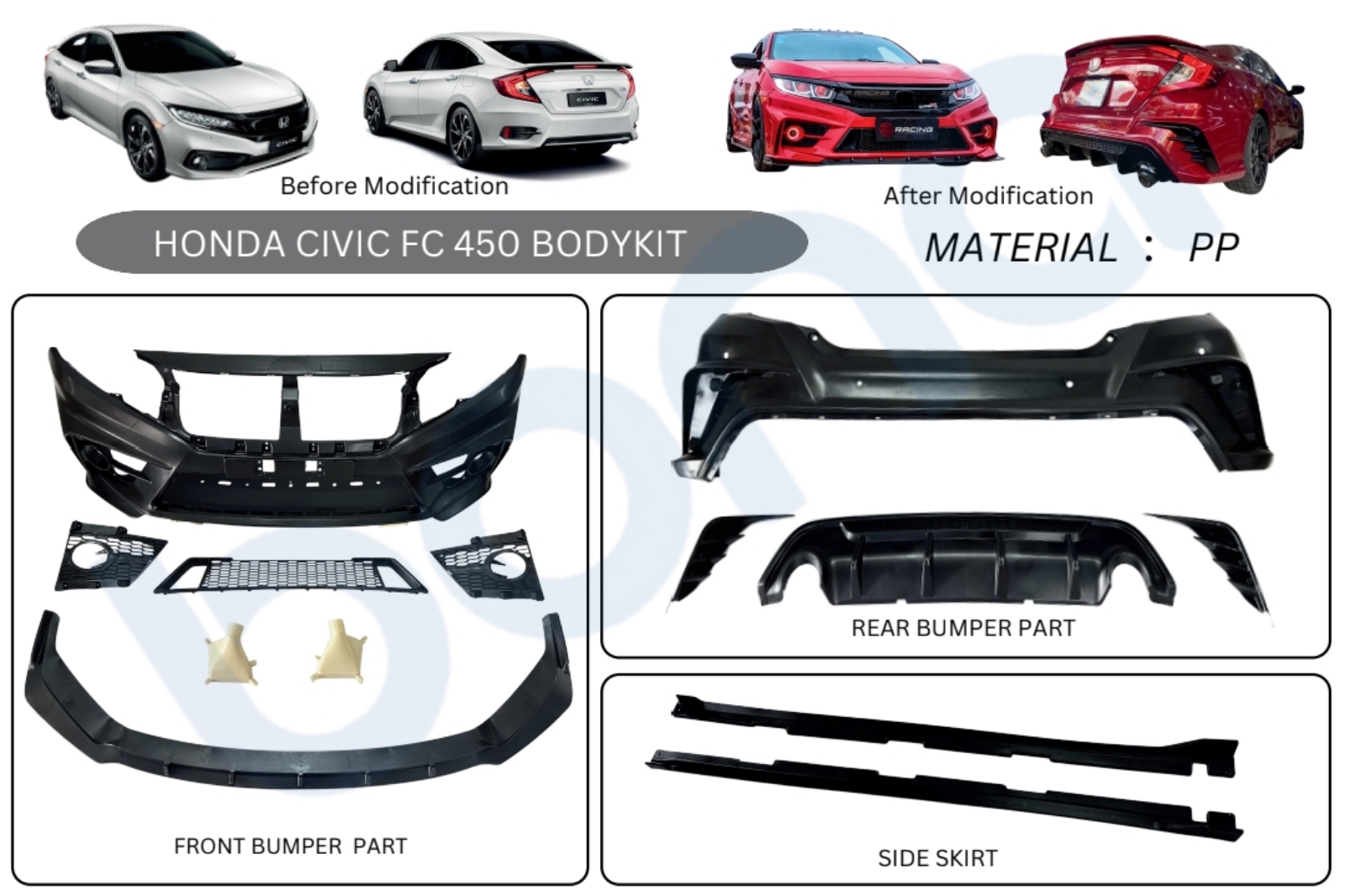 Honda civic fc 450 bodykit