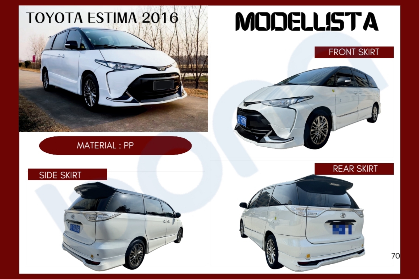 Toyota estima ACR55 modellista bodykit